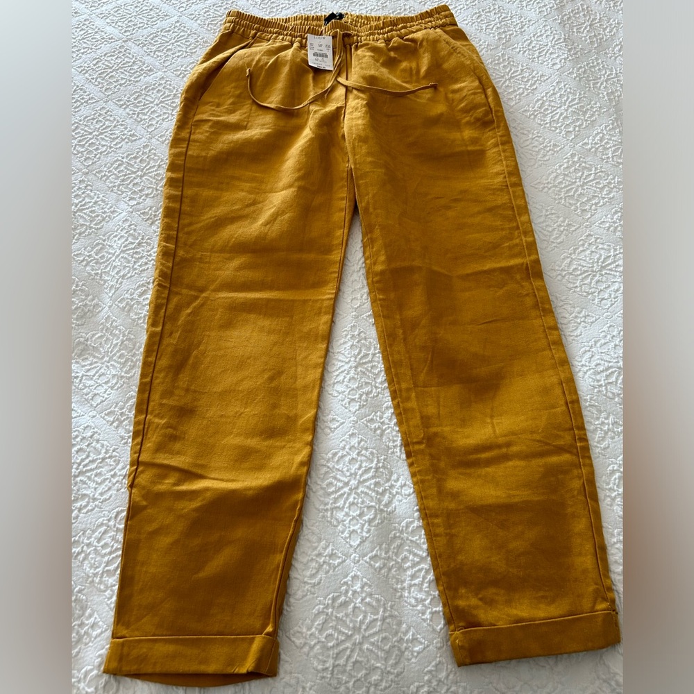 J. Crew linen pants.